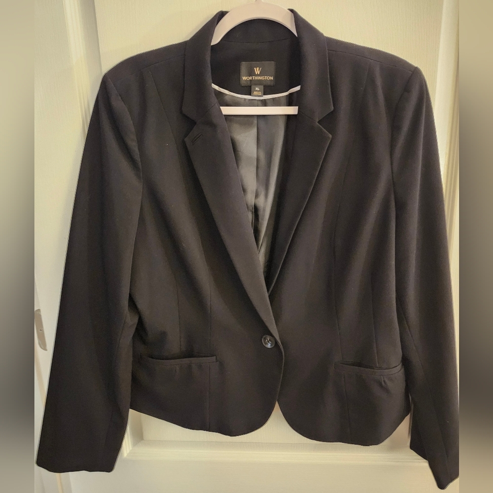 Worthington Women's Classic Black Suit Jacket